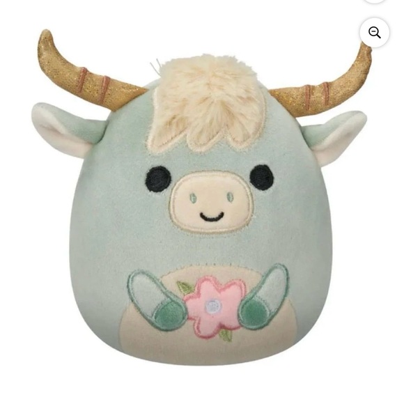 Squishmallows Armie the Highland Cow 8” Pastel Blue - Picture 5 of 5